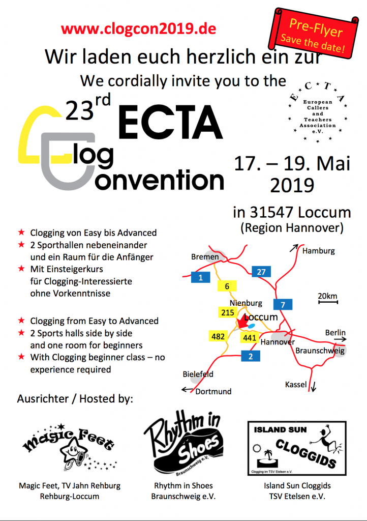 Seite 1 vom Preflyer Clogcon2019